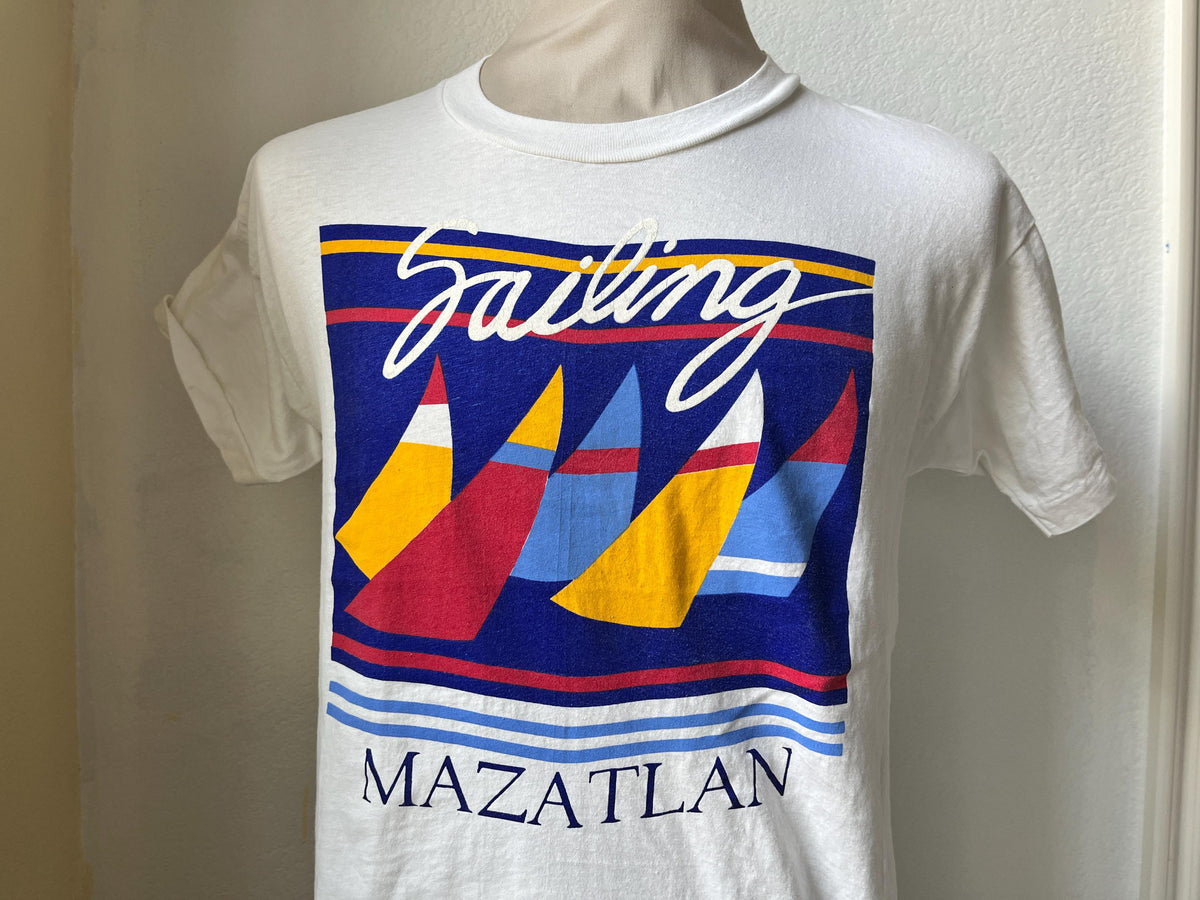 Vintage 9039s Sailing Mazatlan TShirt Size M Graphic Tee – Cozy Vibes · Must-Have Style