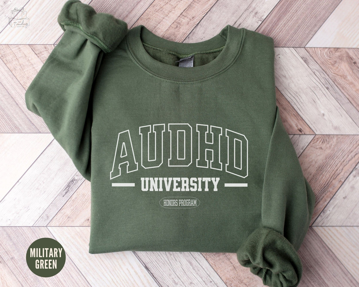 AUDHD Shirt Neurodivergent Sweatshirt Autism Awareness Apparel ADHD Inclusion Shirt Minds of All Kinds Gift Sweatshirt – Bold Style · Trending Graphic Apparel