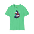 AmeriHorse Shirt American Patriot T Shirt USA Horse Lovers Tee Funny Weirdcore American Flag T Shirt Furry Pony Play Graphic Tee – Soft Feel · Must-Have Style