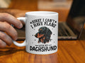 Funny Dog Themed 11oz Coffee Mug Dachshund Coffee Mug Sorry I Can39t I Have Plans With My Dachshund Dog Lover Gift Graphic Tee – Bold Style · High-Quality Print