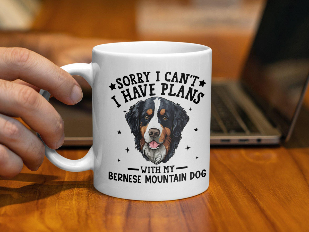 Funny Dog Themed Coffee Mug Sorry I Can39t I Have Plans With My Bernese Mountain Dog 11oz Coffee Mug Dog Lover Gift Cute Dog Mug Graphic Tee – Feel-Good Design · Great Gift For Fans