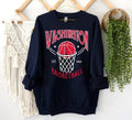 Washington Basketball Est 1961 90s Navy Sweatshirt Vintage Washington Basketball Team Gameday Hoodie Basketball Retro Style Shirt For Dad Hoodie – Premium Graphic · Must-Have Style