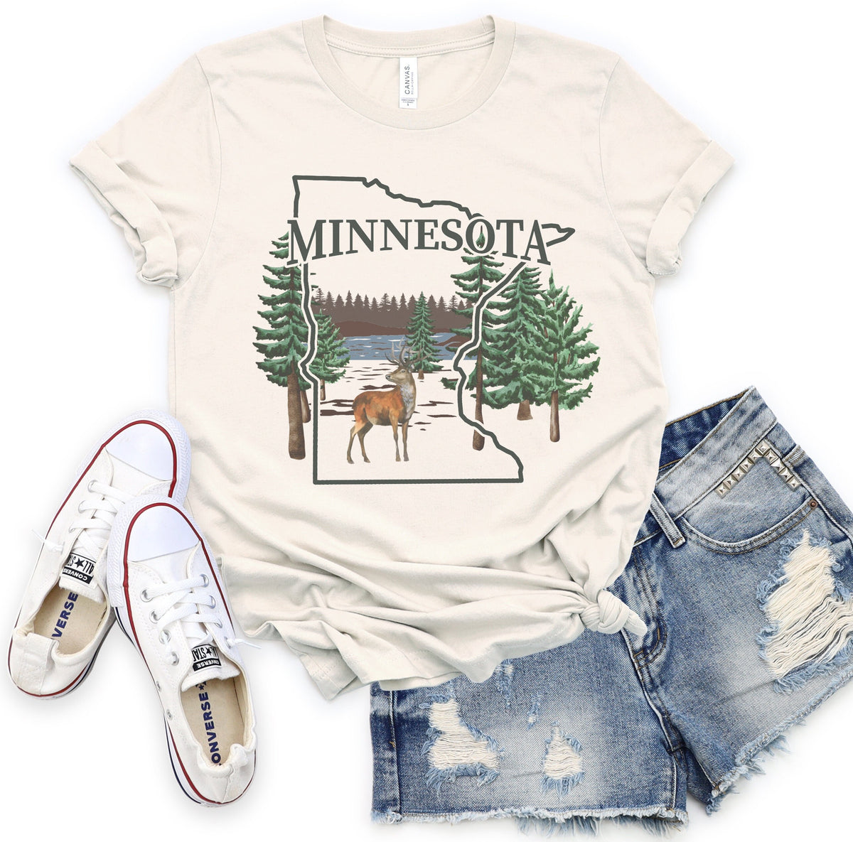 Minnesota Hiking Tshirt Gift Tee Souvenir Graphic Tee – Soft Feel · Great Gift For Fans