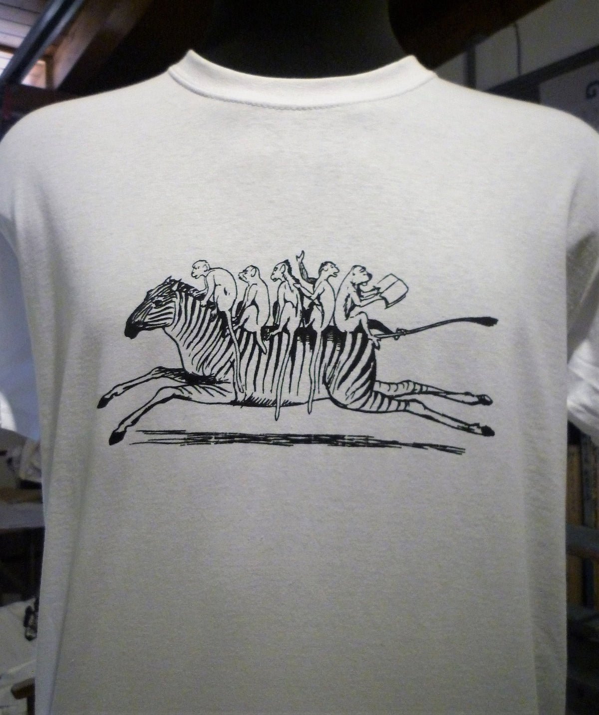 ZEBRA AND MONKEYS t shirt Graphic Tee – Warm & Stylish · High-Quality Print