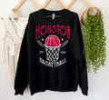 Retro Houston Basketball Est 1967 Black Sweatshirt Vintage Houston Basketball Team Gameday Hoodie Basketball Retro 90s Shirt For Dad Hoodie – Feel-Good Design · Perfect For Daily Wear