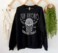 Retro San Antonio Basketball Est 1967 Black Sweatshirt Vintage San Antonio Basketball Team Gameday Hoodie Basketball Retro 90s Shirt Hoodie – Warm & Stylish · High-Quality Print