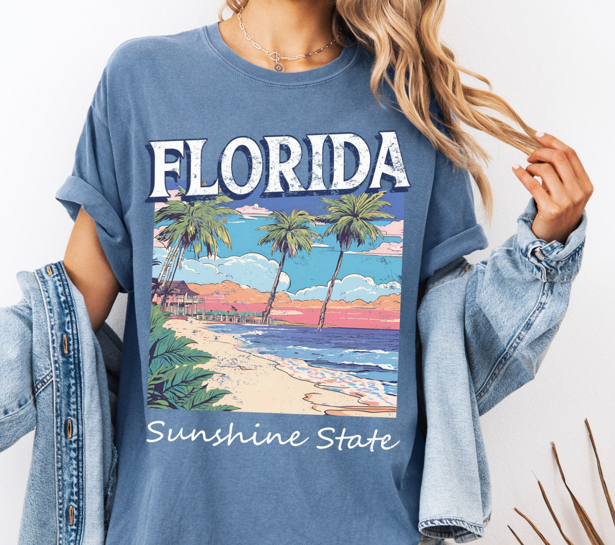 Florida Beach Tshirt Gift Sunshine State Tee Graphic Tee – Easygoing Wear · Great Gift For Fans