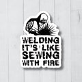 Welding Stickers Welding Vinyl Decal Welder Sticker Welding Gift Funny Welder Decal Iron Worker Sticker Iron Working Sticker Graphic Tee – Premium Graphic · High-Quality Print