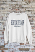 Fort Lauderdale Sweatshirt Florida Beach Shirt Ft Lauderdale Florida Shirt Spring Break Crewneck Pullover College Road Trip Sweatshirt Sweatshirt – Cozy Vibes · High-Quality Print