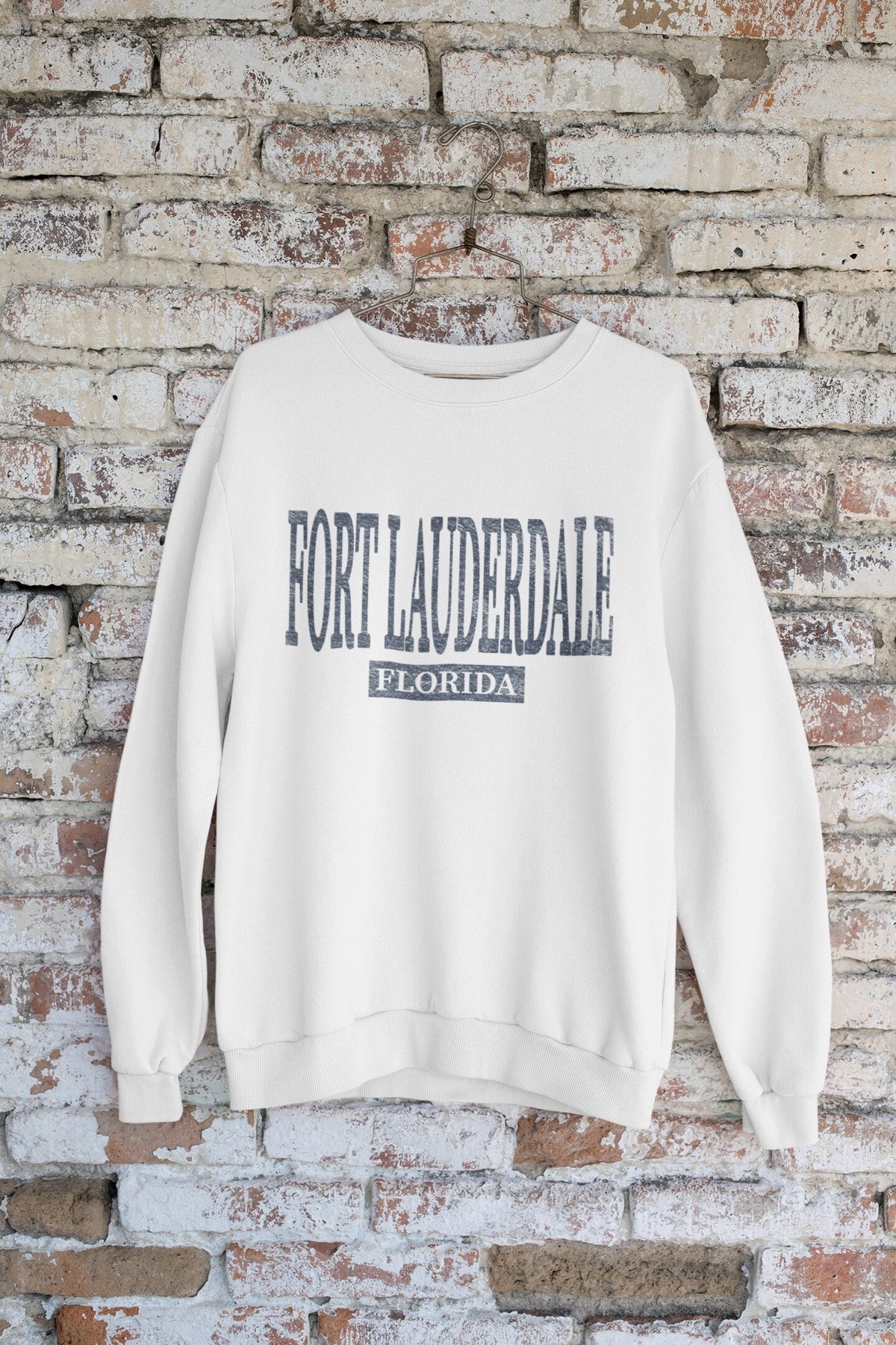 Fort Lauderdale Sweatshirt Florida Beach Shirt Ft Lauderdale Florida Shirt Spring Break Crewneck Pullover College Road Trip Sweatshirt Sweatshirt – Cozy Vibes · High-Quality Print
