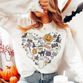 Halloween Doodles Sweatshirt Halloween Little Things Witch Pumpkin Shirt Cute Spooky Crewneck Sweater Vintage Halloween Sweaters Sweatshirt – Bold Style · Must-Have Style