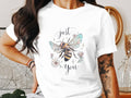 Funny Bee Just You TShirt for Women Ladyfit Graphic Tee Cute Bee Design Shirt Gift for Her Casual Women39s Top Trendy Ladyfit Tee Graphic Tee – Soft Feel · Top Pick For Any Outfit