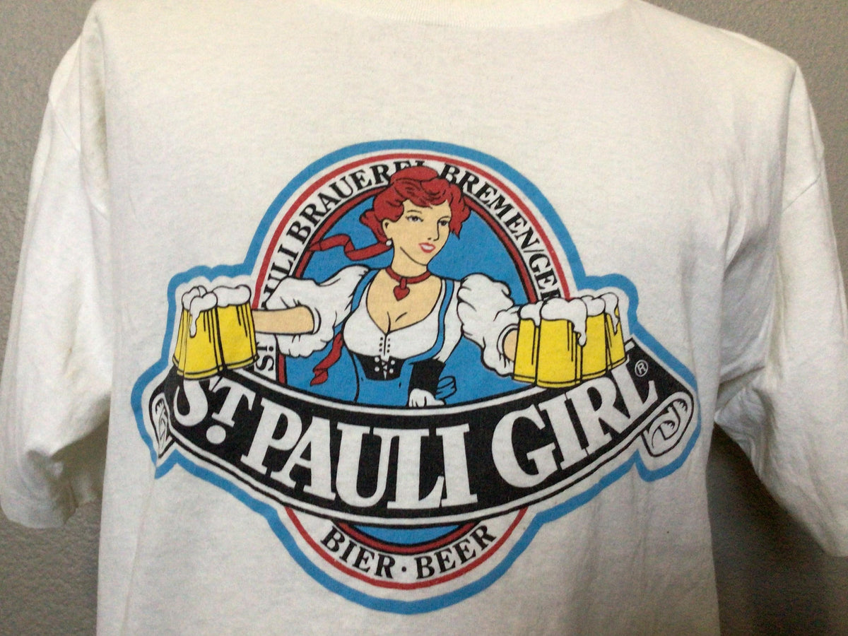 Vintage 80s St Pauli Girl Beer TShirt Size XL Graphic Tee – Cozy Vibes · Must-Have Style