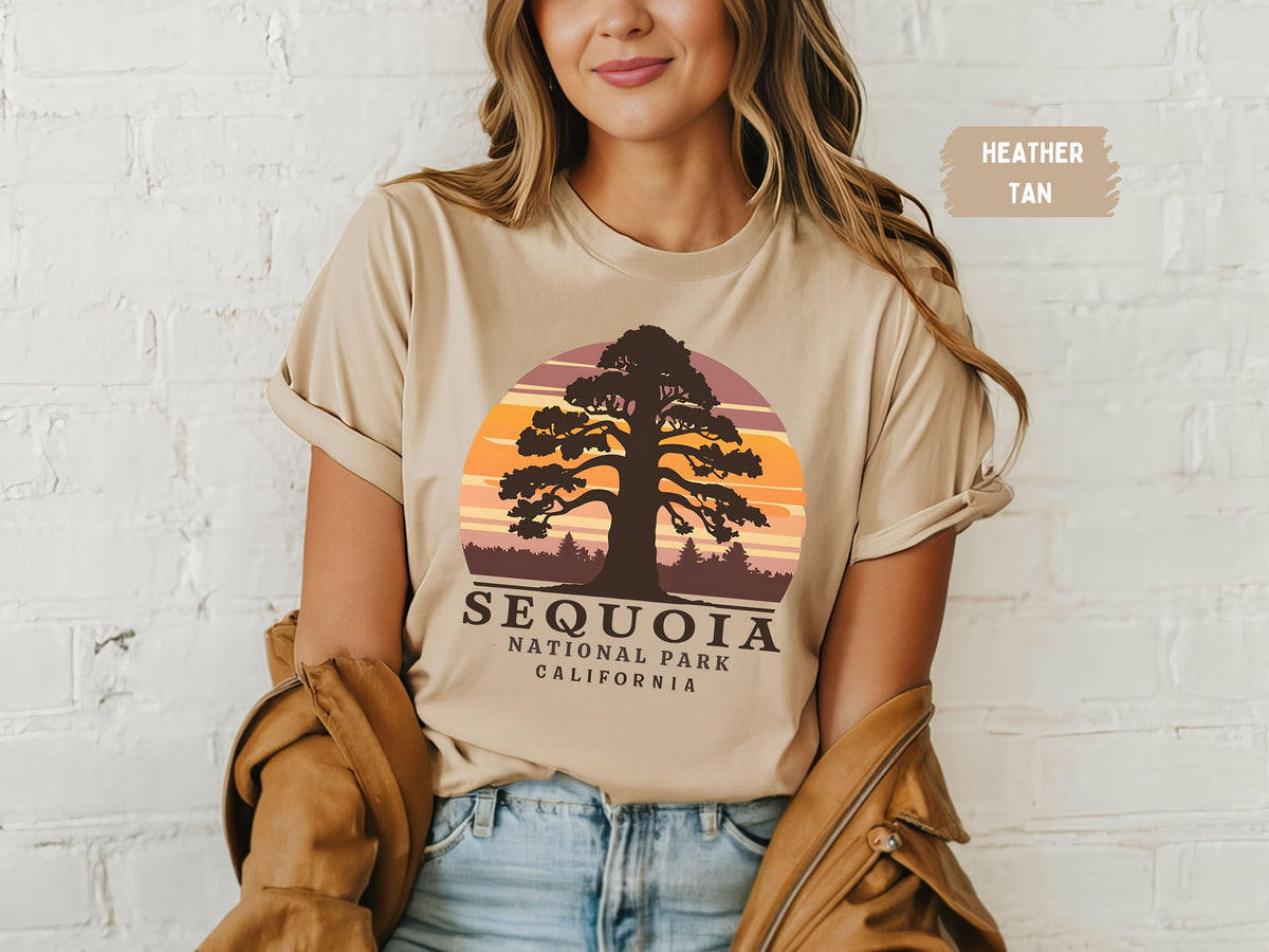 Sequoia National Park Shirt California Tshirt Vintage Sequoia Tree Shirt Hiking T Shirt Granola Girl gifts Sequoia National Park souvenirs Graphic Tee – Feel-Good Design · Perfect For Daily Wear