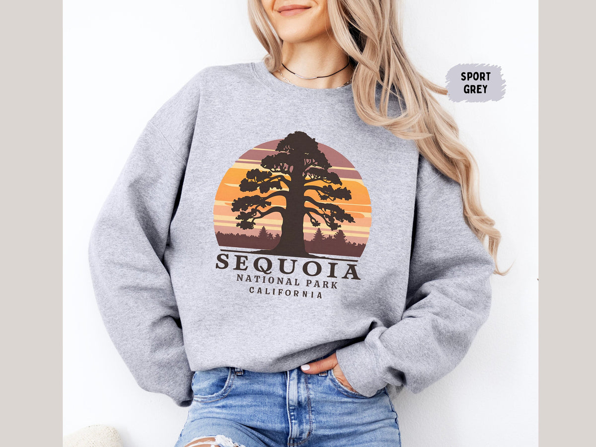 Vintage Sequoia National Park Sweatshirt California Sweatshirt Giant Sequoia Hiking Shirt Redwood Shirt California Trip Gift National Park Sweatshirt – Feel-Good Design · Trending Graphic Apparel