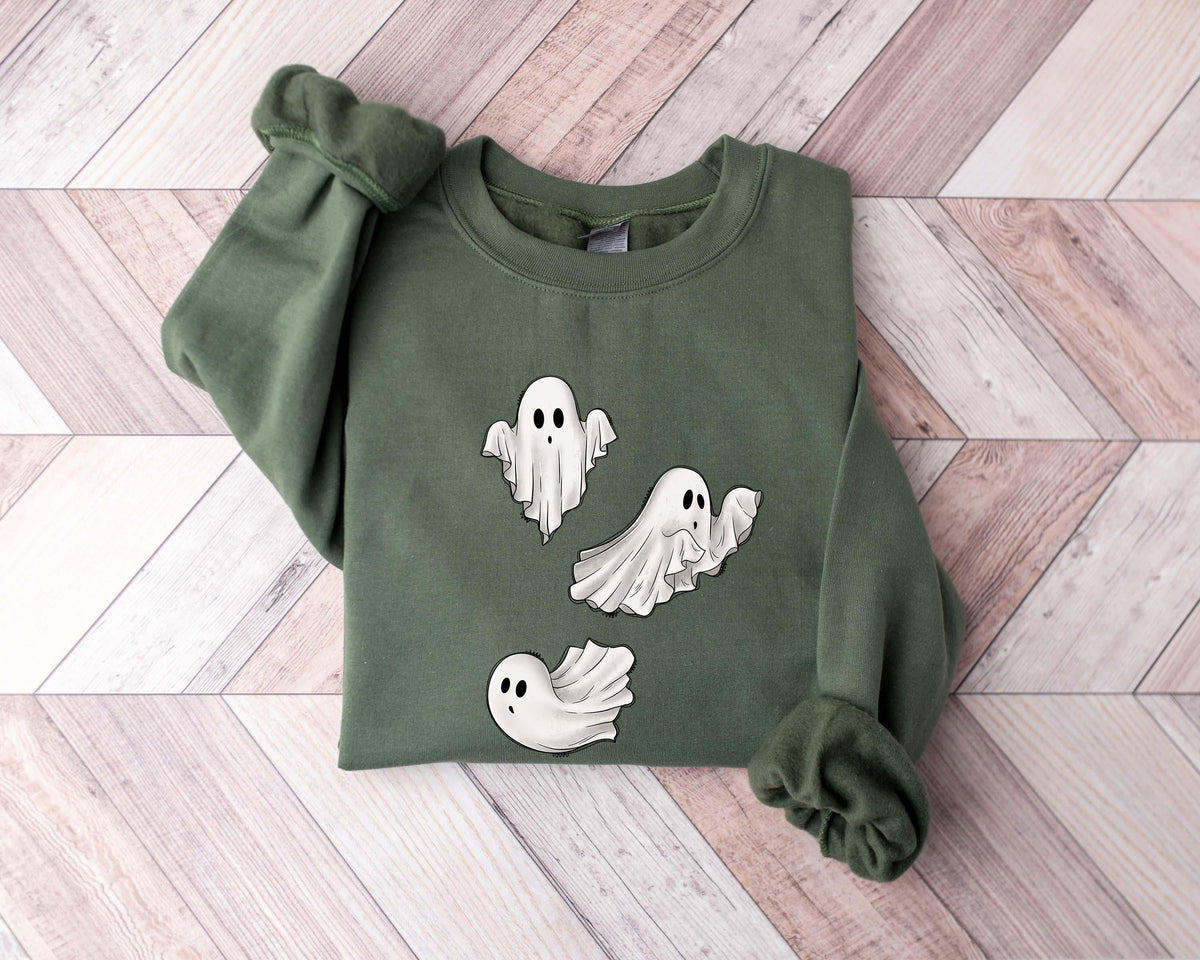 Halloween Ghost Sweatshirt Boo Jee Shirt Boo Shirt Spooky Ghost Hoodie Spooky Season Ghost Sweater Spooky Vibes Shirt Halloween Gifts Hoodie – Soft Feel · Trending Graphic Apparel