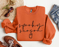 Cute Spooky Season SweatshirtHalloween Sweatshirt Womens Halloween Sweatshirt Cute Fall Sweater Gift For Halloween Spooky Season Shirt Sweatshirt – Soft Feel · Top Pick For Any Outfit