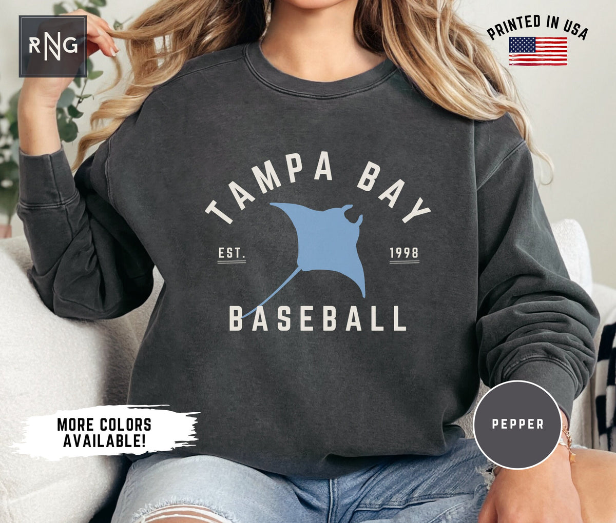 Tampa Bay Baseball Sweatshirt Retro Rays Baseball Sweatshirt Rays Baseball Crewneck Tampa Bay Sports Fan Apparel Rays Fan Gift Sweatshirt – Fan Favorite · Perfect For Daily Wear