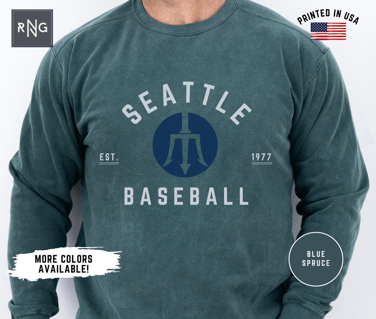 Seattle Baseball Sweatshirt Retro Mariners Baseball Sweatshirt Mariners Baseball Crewneck Seattle Sports Fan Apparel Retro Mariners Gift Sweatshirt – Warm & Stylish · Top Pick For Any Outfit