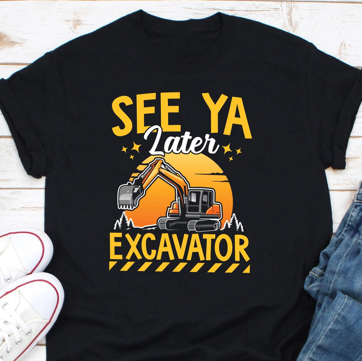 See Ya Later Excavator Toddler Shirt Excavator Toddler Tee First Day of School T Shirt Preschool Student Shirt Excavator Lovers Shirt Graphic Tee – Fan Favorite · Perfect For Daily Wear