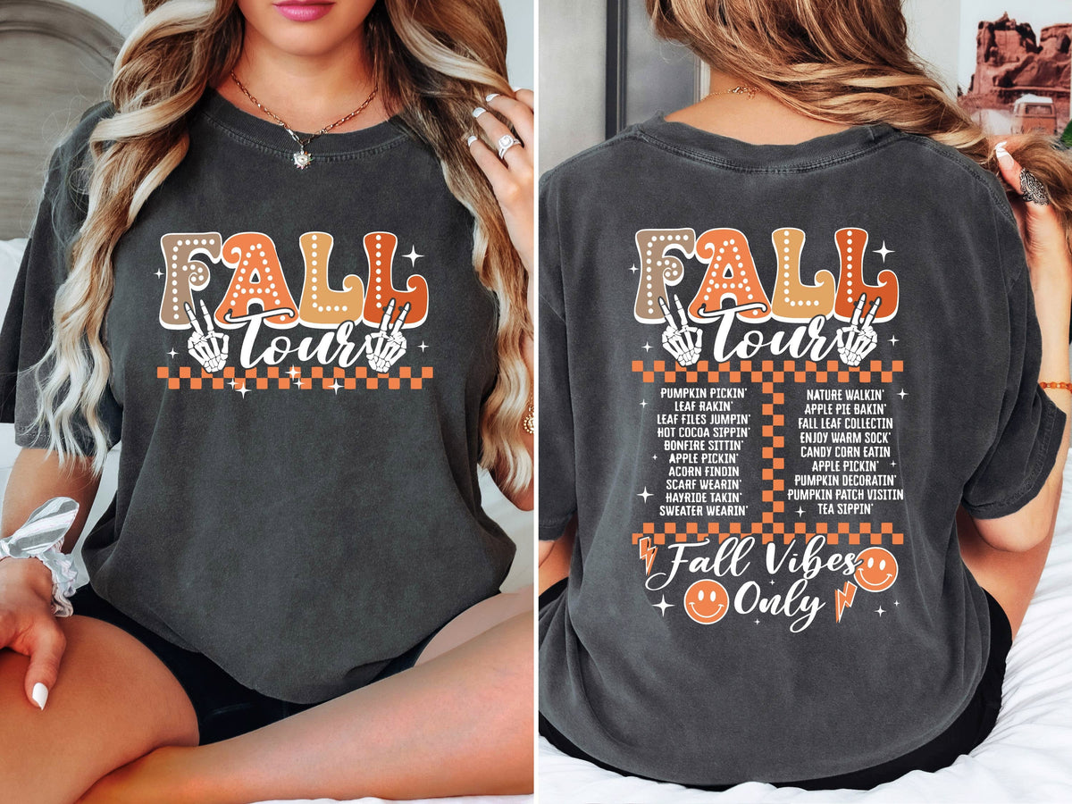Retro Fall Tour Shirt Fall Vibes T Shirt Fall Shirt Trendy Fall Tour Shirts Fall Y39all Shirt Autumn Shirts Autumn Tour Graphic Tee – Fan Favorite · Perfect For Daily Wear