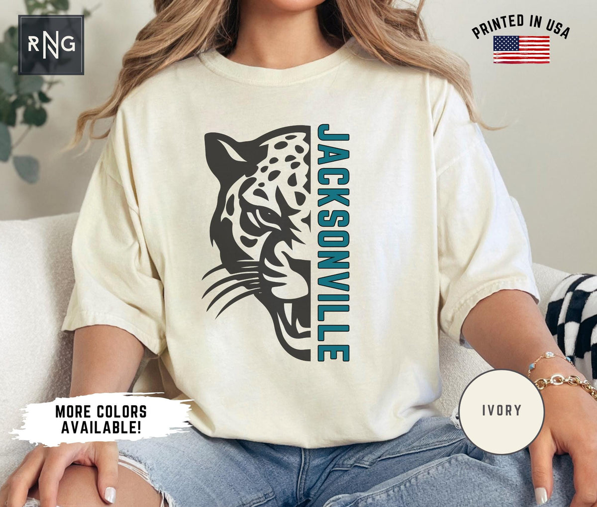 Jacksonville Football Shirt Jaguar Football Gameday Shirt Jacksonville Football Apparel Florida Sports Fan Retro Jaguar Football Gift Graphic Tee – Warm & Stylish · Perfect For Daily Wear
