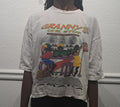 Vintage 90s Granny39s One Stop white cropped modeled Tshirt size XL Graphic Tee – Bold Style · Trending Graphic Apparel
