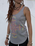 Psychedelic tank top Womens tank top Psychedelic clothing Yoga top Psychedelic shirt Festival top Sacred geometry tangktop Pearl Tank Top – Cozy Vibes · Must-Have Style