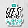 Funny Nurse Sticker Nursing Student Rn Gift Healthcare Worker Sticker Nurse Gift Water Bottle Nurse Sticker Cute Nurse Sticker Graphic Tee – Fan Favorite · Top Pick For Any Outfit