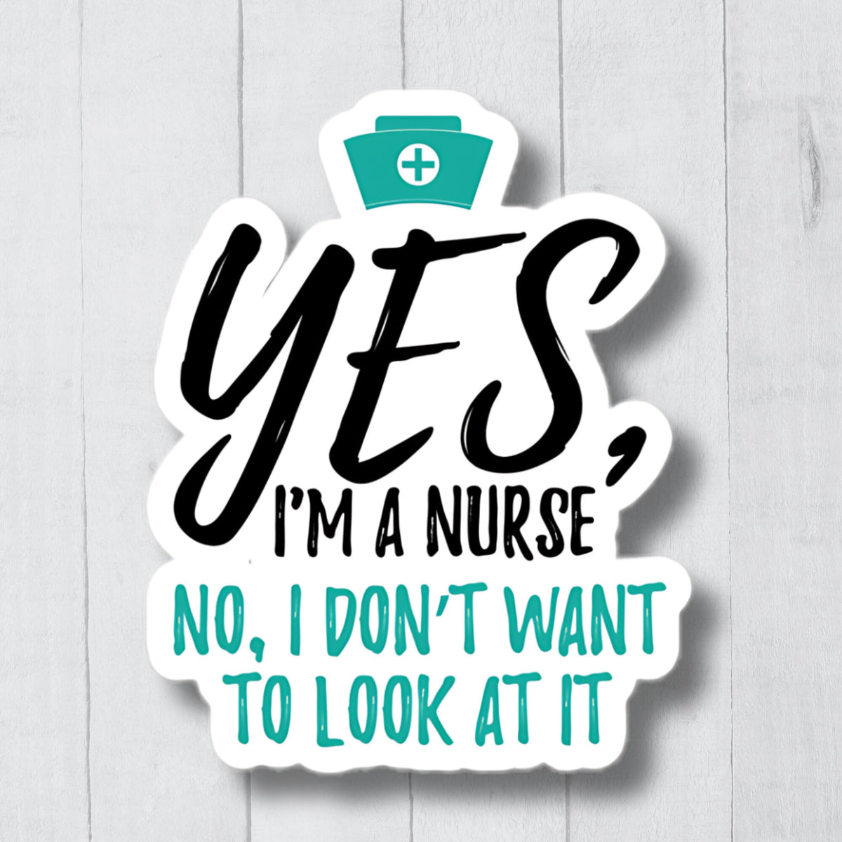 Funny Nurse Sticker Nursing Student Rn Gift Healthcare Worker Sticker Nurse Gift Water Bottle Nurse Sticker Cute Nurse Sticker Graphic Tee – Fan Favorite · Top Pick For Any Outfit