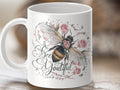 Bee YouTiful Coffee Mug Funny Bee Design Bee Tea Mug Bee Gift Idea Cute Bee Mug with Flowers Bee Lover Gift Adorable Bee Mug Graphic Tee – Soft Feel · Trending Graphic Apparel