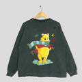 Vintage 90s Winnie The Pooh Sweatshirt Pooh Crewneck Walt Disney Pooh Sweater Pullover Kanga Eeyore Piglet Tigger Print Logo Green Medium Sweatshirt – Premium Graphic · High-Quality Print