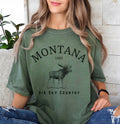 Montana Big Sky Country Tshirt Moose Gift Tee Graphic Tee – Premium Graphic · Top Pick For Any Outfit