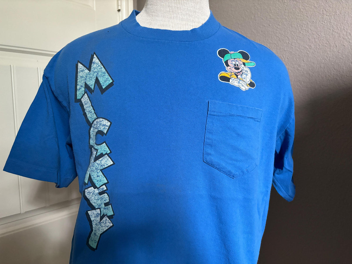 Vintage 9039s Mickey Mouse Walt Disney Pocket T shirt L Graphic Tee – Fan Favorite · Great Gift For Fans