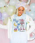 Cute Halloween Tee Shirt with Boho Western Skeleton and Groovy Retro Pumpkin Adorable Y2K Aesthetic 90s Throwback Shirt for Spooky Season Graphic Tee – Easygoing Wear · Great Gift For Fans