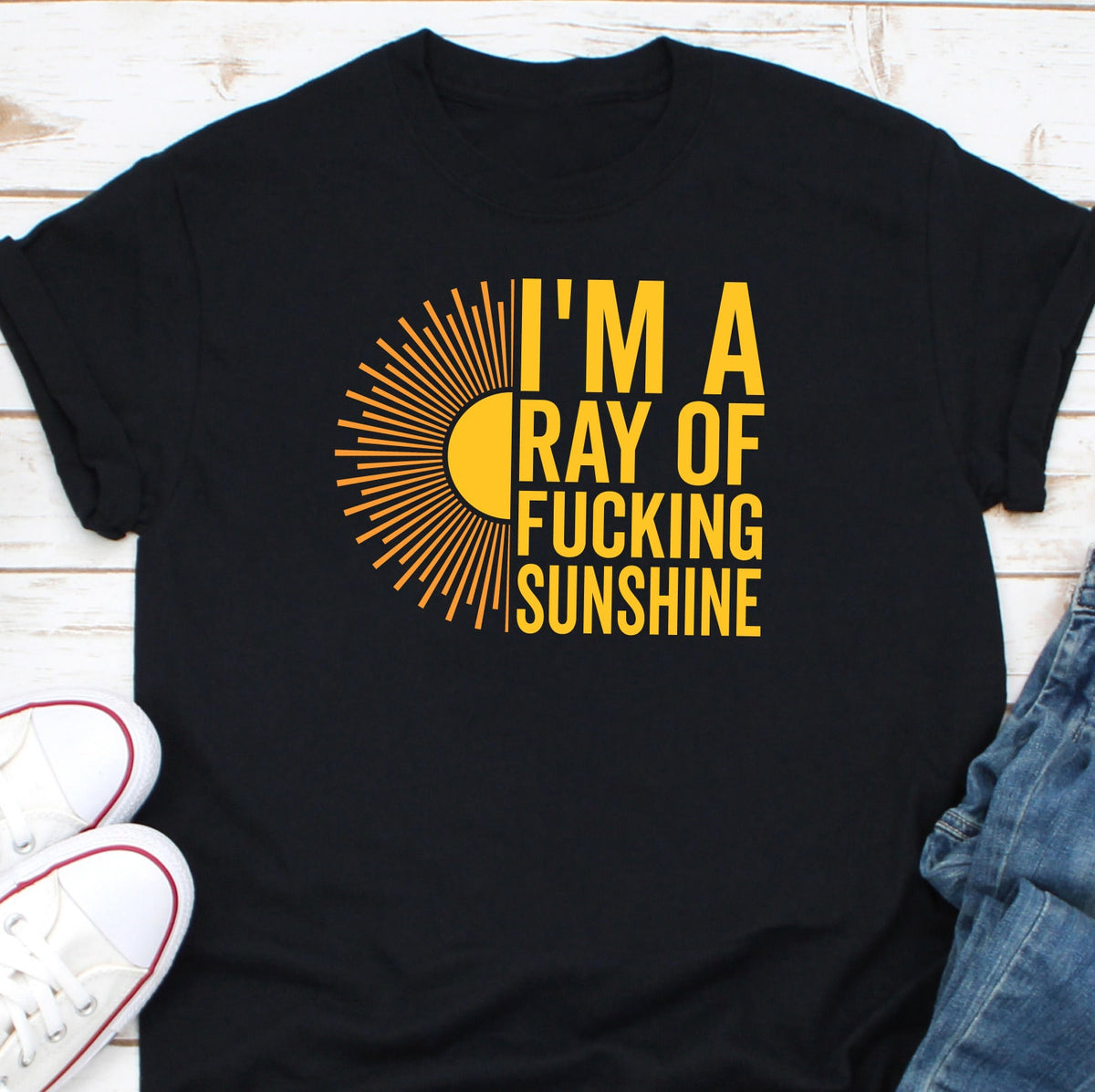 I39m A Ray Of Fucking Sunshine Shirt Sun Shirt Sunshine Lover Shirt Sun Rays Shirt Beach Vibes Shirt Summer Time Shirt Sunset Shirt Graphic Tee – Cozy Vibes · Perfect For Daily Wear