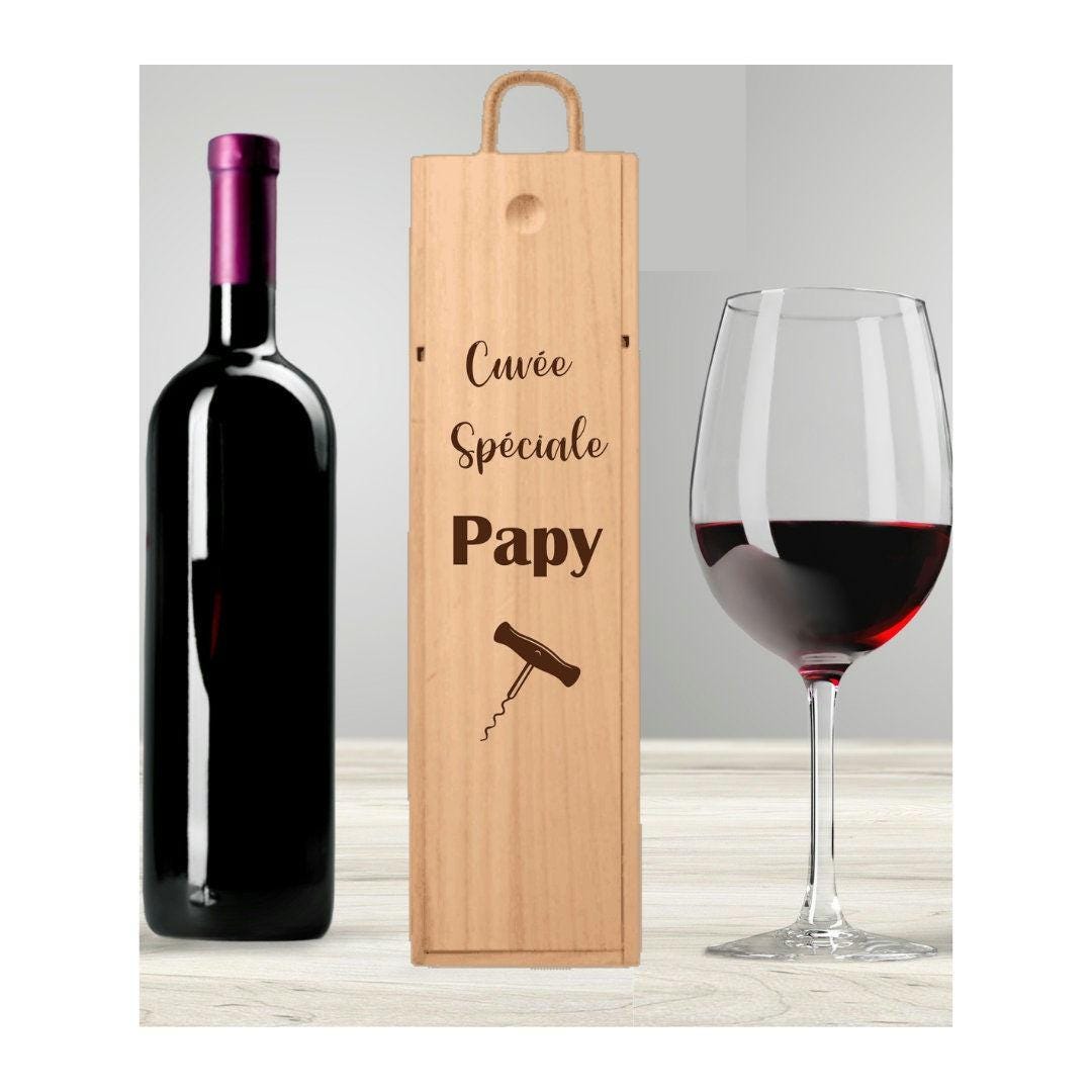 Coffret bouteille vin personnaliser ide cadeau personnalis anniversaire papi papa tonton Fte des pres fte des grands pres Nol Graphic Tee – Soft Feel · Trending Graphic Apparel