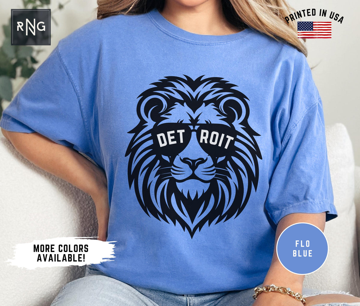 Detroit Football Shirt Lion Football Gameday Shirt Detroit Football Apparel Lion Sports Apparel Retro Detroit Football Gift Lion Fan Graphic Tee – Premium Graphic · Perfect For Daily Wear