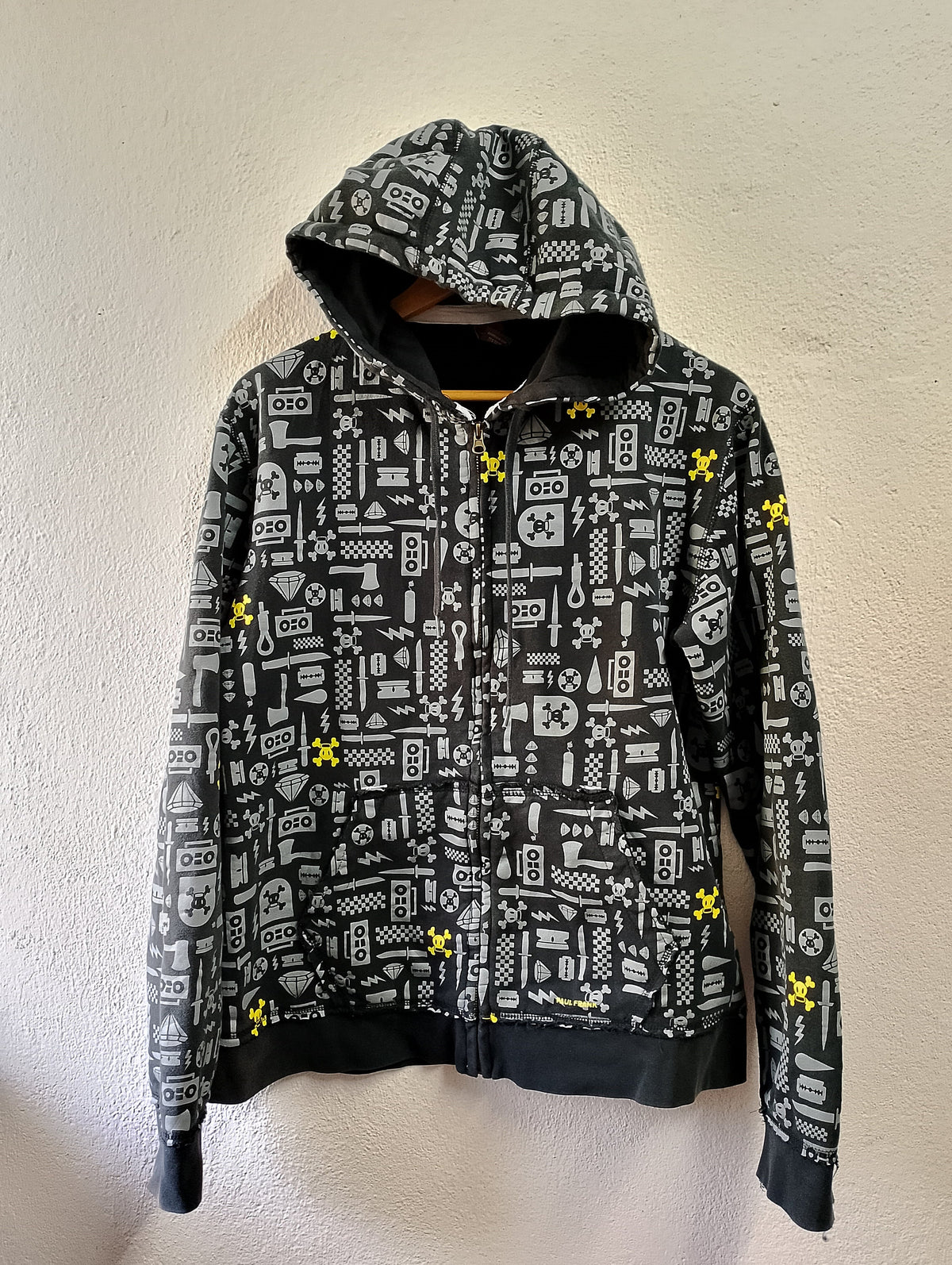 Paul frank distress zipper hoodie sweatshirt Large Hoodie – Bold Style · Top Pick For Any Outfit