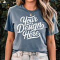 Steel Blue Bella Canvas 3001 Mockup T shirt Mockup 3001 Steel Blue Shirt Model Mockup Steel Blue Shirt Mockup Steel Blue Tshirt Mockup Graphic Tee – Easygoing Wear · Great Gift For Fans