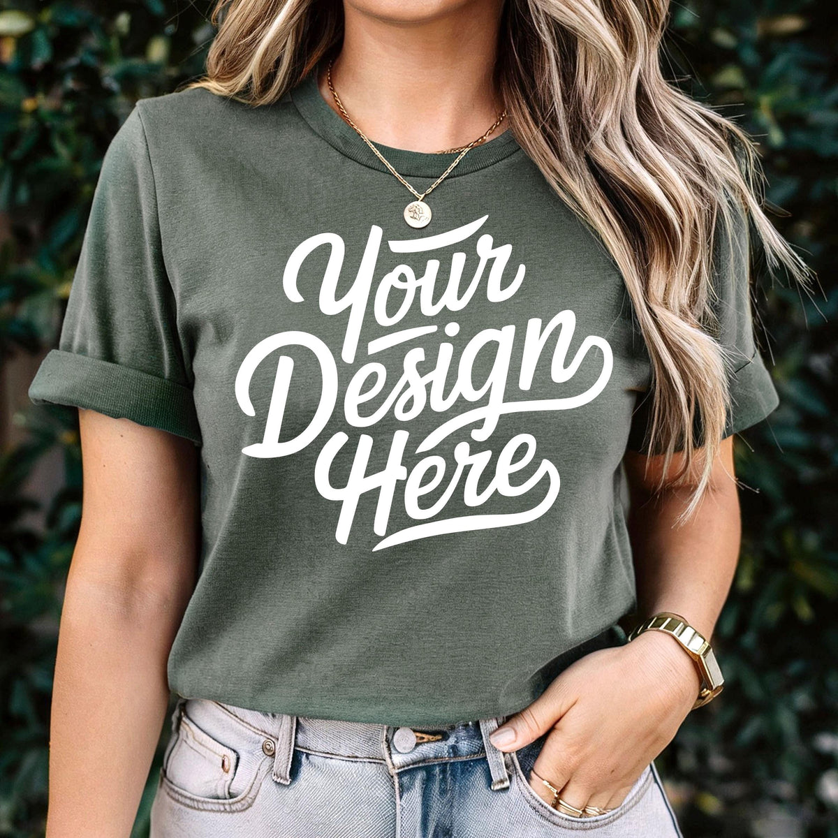 Military Green Bella Canvas 3001 Mockup Green T shirt Mockup 3001 Military Green Shirt Mockup Shirt Model Mockup Military Green Mockup Graphic Tee – Aesthetic Look · Must-Have Style