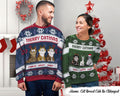 Meowy Catmas Funny Cartoon Cats Christmas Gift For Cat Lovers Cat Moms Cat Dads Personalized Unisex Ugly Sweater Funny Cat Owners Gifts Graphic Tee – Everyday Comfort · High-Quality Print