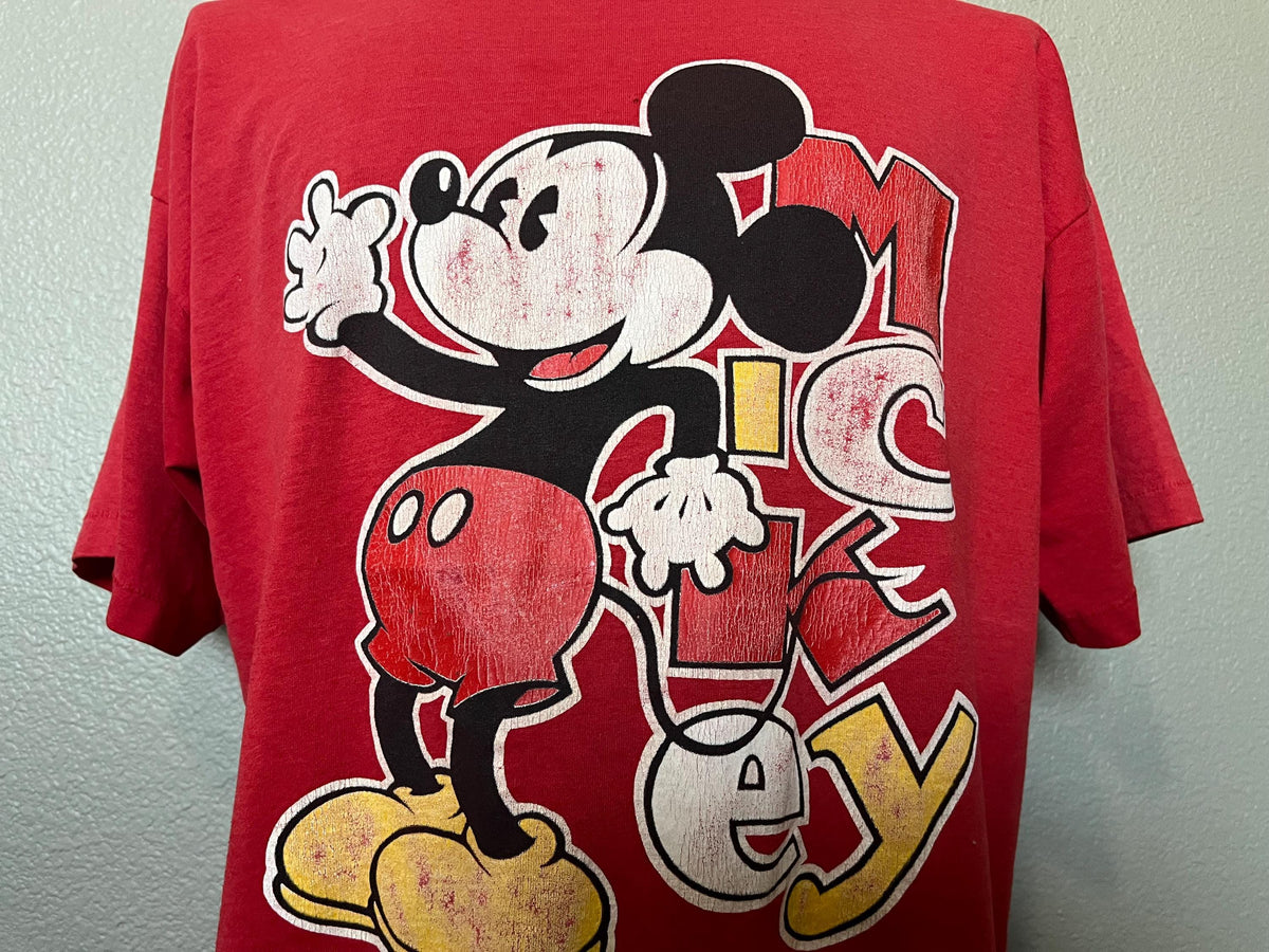 Vintage 9039s Classic Mickey Mouse T Shirt XL Graphic Tee – Soft Feel · High-Quality Print