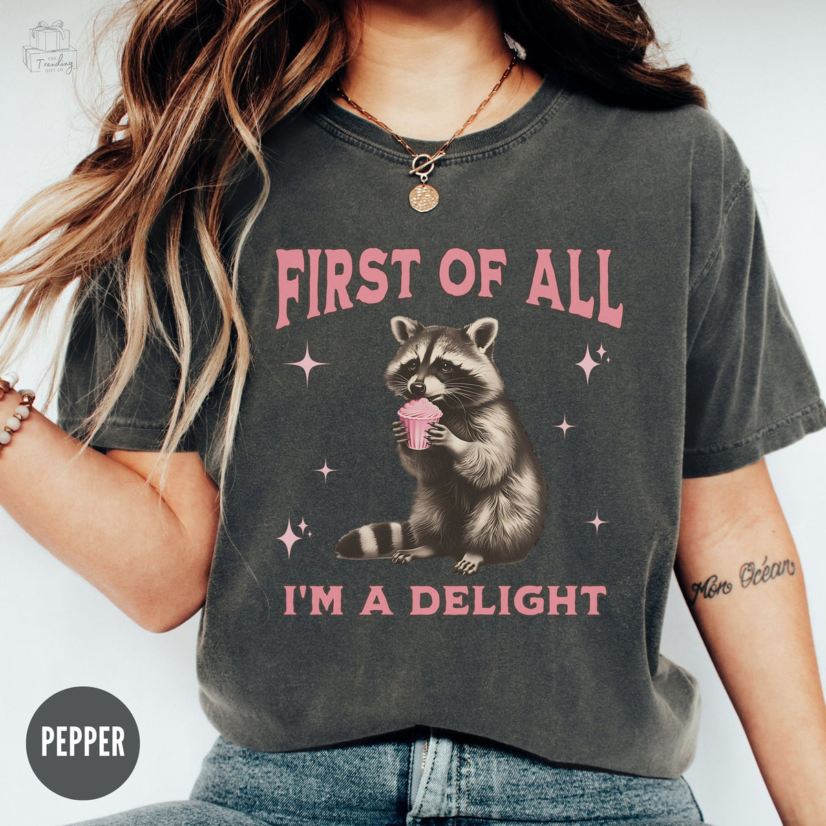Im A Delight Raccoon Shirt Feral Comfort Colors Shirt Funny Racoon Tshirt Sarcastic Raccoon Tee Raccoon Lover Gift Retro Raccoon Meme Graphic Tee – Bold Style · Trending Graphic Apparel
