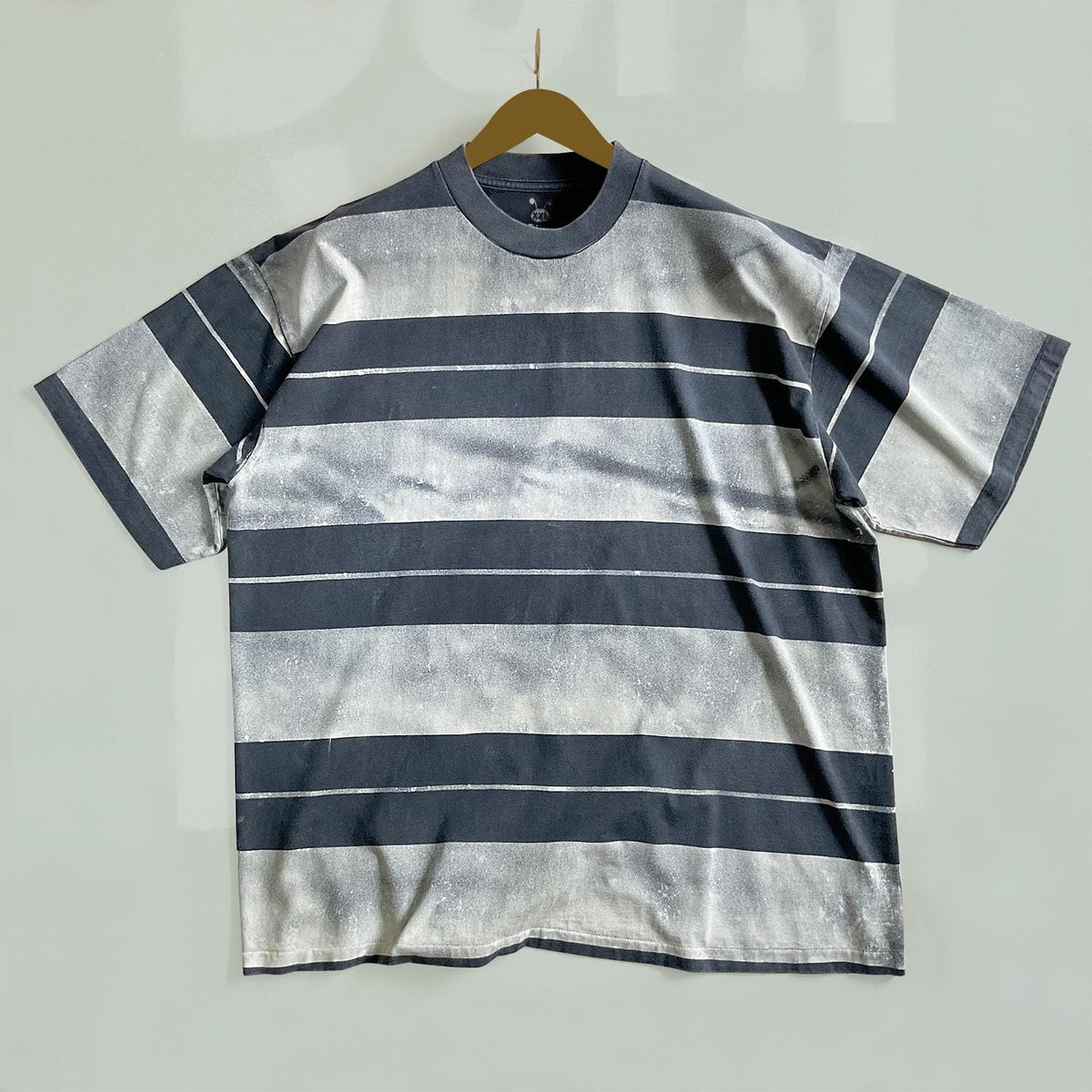 Double Sided Bleached shirt Striped t shirt faded black cotton t shirt graphic tee Graphic Tee – Bold Style · Great Gift For Fans