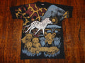 Vintage 9039s Zebra Lion Elephant Safari AOP All Over Print T Shirt Size XL Graphic Tee – Aesthetic Look · Must-Have Style