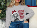Xmas Sweater Christmas Sweatshirt Weimaraner Dog Santa Hat Dog Lover Gifts Pet Christmas Shirt Holiday Season Merry Xmas Jumper Sweatshirt – Premium Graphic · Perfect For Daily Wear