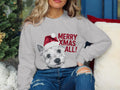 Xmas Sweater Christmas Sweatshirt West Highland White Terrier Dog Santa Hat Dog Lover Gifts Pet Christmas Shirt Holiday Season Xmas Jumper Sweatshirt – Bold Style · Perfect For Daily Wear