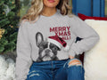 Xmas Sweater Christmas Sweatshirt French Bulldog Dog Santa Hat Dog Lover Gifts Pet Christmas Shirt Holiday Season Merry Xmas Jumper Sweatshirt – Easygoing Wear · Must-Have Style