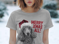 Xmas TShirt Christmas T Shirt Poodle Dog Santa Hat Dog Lover Gifts Pet Christmas Shirt Holiday Season Merry Xmas TShirt Graphic Tee – Everyday Comfort · Perfect For Daily Wear